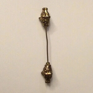 Vintage Boar Stickpin Tie Pin - Boar Heads